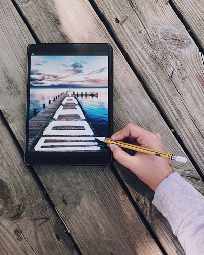 Wandering Wednesday | Tahoe design dock hand lettering ipad lake lake tahoe lettering pencil photography procreate travel