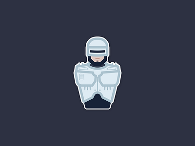 Robo Warm-Up design dribbbleweeklywarmup icon iconography illustration robocop vector