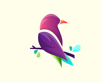 Amazing Bird logo vector abstract animal bird cartoon cute design flat illustration logo logodesign vector