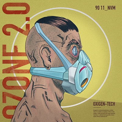 OZONE 2.0 character design cyberpunk illustration procreate