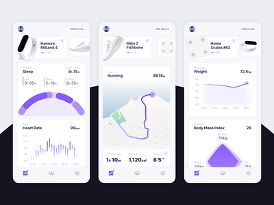 Fitness App White Theme animation app design design design studio fitness app fitness tracker graphic design health interaction interface mobile mobile app motion sports ui ui animation user experience user interface ux white theme