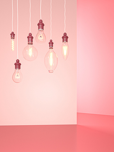 Light bulb 3d art 3dsmax color concept creative design illustration light