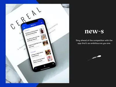 NEW-S iOS App Design (Homepage) app app design app ui branding design graphic design identity illustration ios app ios app design ios application logo new news news app news design news site typography vector web