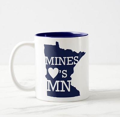 Mines Loves MN design flat illustration typography university