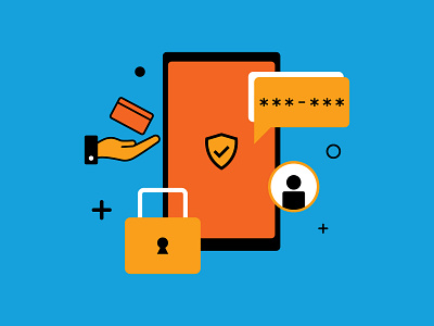 Policy Privacy Updates account bank graphic design illustration mobile safe secure user