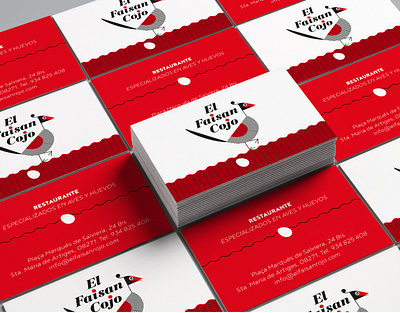 CARDS FAISAN COJO RESTAURANT branding bussines card graphic design logo