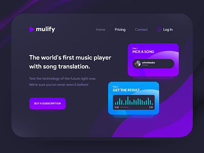 Landing page branding colors design dribbble gradients illustration logo ui vector web