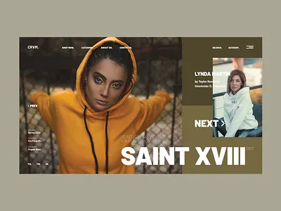 CRVM clean concept creative design ecommerce fashion flat interface minimal modern store ui ux web web design