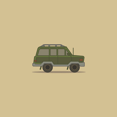 Green Jeep adventure design illustration illustrator jeep vector vehicle