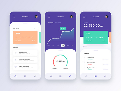 Banking & Finance app concept app app design application bank bankingapp concept design dubai finance flat iphone ui ux vector