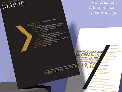 There for Tomorrow - Poster Design advertising graphic design poster poster design typography