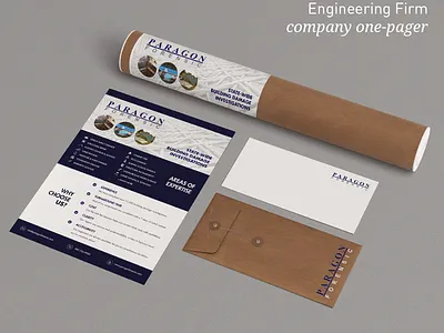 Paragon Engineering - One-Pager Design advertising graphic design one page one page design print design