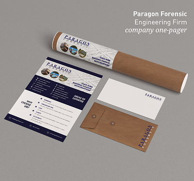 Paragon Engineering - One-Pager Design advertising graphic design one page one page design print design