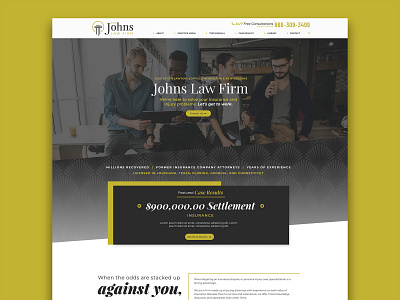 Law Firm Website Design branding design homepage landing page ui user interface ux website design