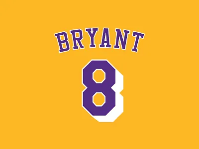 Kobe 8 bryant graphic design kobe kobe bryant lakers los angeles lakers mamba nba tribute typography