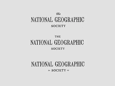 NGS - Vintage Typography branding design geography identity letterform lettering letters serif type typography