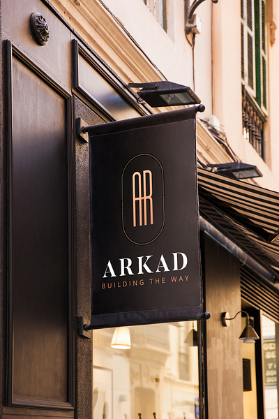 arkad logo badge belgium brussels design dribbble graphic design letter letters logo design logodesign logos logotype shot type typography