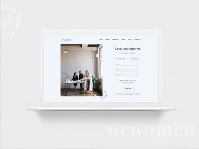 WeWomen - Sign In Page branding design graphic design sign in sign up uidesign women empowerment