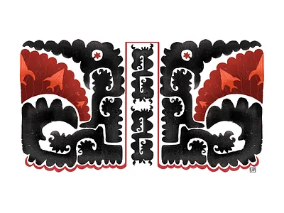 Suzane art design ethno illustration art suzane uzbekculture