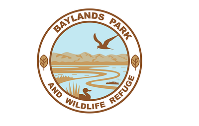 Park logo birds brown duck leaf logo mountains ochre park refuge wildlife