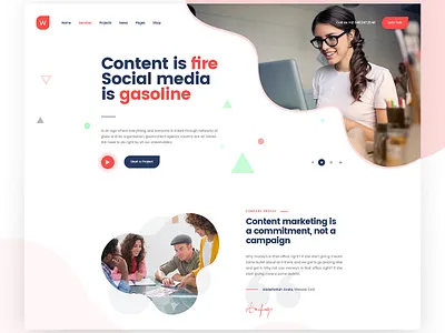 Wekala Agency UI Design classic clean concept design education flat minimal mohamed arafa shop simple template theme themeforest ui ux web website woocommerce wordpress