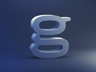 Letter G 3d art 3d lettering 3d typography branding cinema 4d custom lettering custom type design dimension double story g graphic design handlettering letter g lettering process serif type typedesign typogaphy