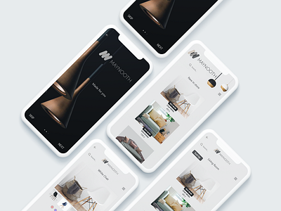 Furniture Site furniture design furniture website mobile mockup ui ux