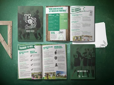UofS Women's Soccer Case for Support graphic design soccer