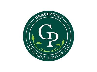 GracePoint Resource Center Logo Design brand design branding church logo counseling logo letter logo logo logo design monogram typogaphy