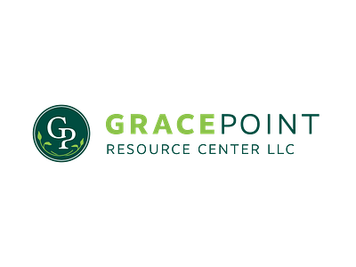 GracePoint Resource Center LLC Logo Option 2 brand design branding church logo counseling logo letter logo logo logo design monogram typogaphy