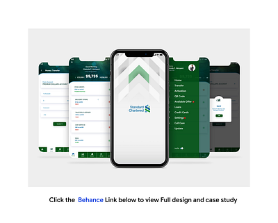 Mobile app redesign for standard chartered bank app appdesign banking bankingapp branding mobileapp ui ux uidesign user interface uxdesign