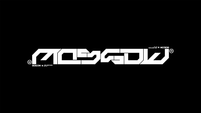 MOSCOW / Λmbigram™ / 2022 abstract cyberpunk digital font high tech lettering logo moscow sci-fi type typography