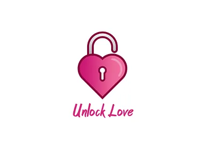 Unlock Love brand branding design designinspiration logo logobrand logobranding logodesign logodesigner logoinspiration logos
