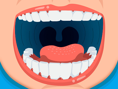 Mouth Illustration branding cartoon illustration colors design expression illustration vector