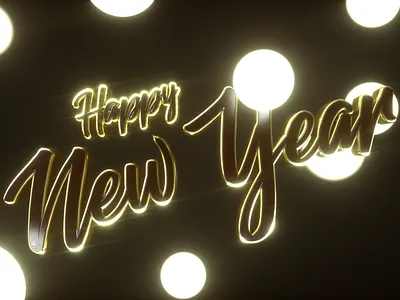 Happy New Year 2020! 3d animation after effects animation c4d cinema 4d design motion design motion graphics typography