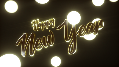Happy New Year 2020! 3d animation after effects animation c4d cinema 4d design motion design motion graphics typography