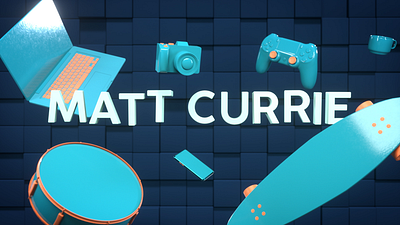 Matt Currie Motion Reel 2020 3d animation after effects animation c4d cinema 4d demo reel design motion design motion graphics