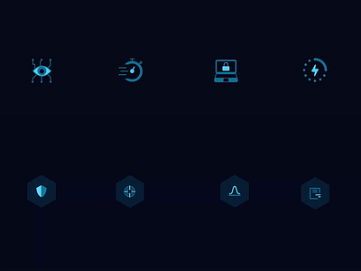 ReaQta Website - Icon Animation cybersecurity saas website svg animation