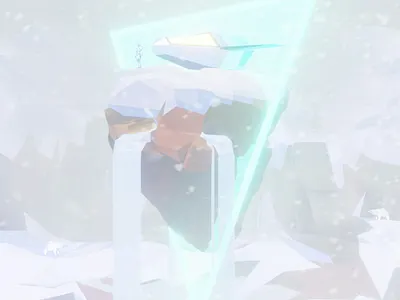 Low-poly Concept art for an 3D animated series 3d 3d art 3d artist 3d illustration 3d modeling blender 3d blizzard concept art conceptual design lowpolyart portal snow spaceship