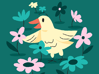 Happy Animals animals bird happy happy animals illustration