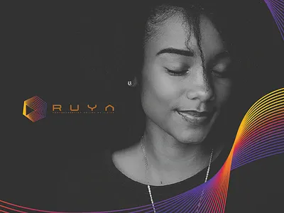 Ruya app branding design flat illustration illustrator logo minimal typography vector