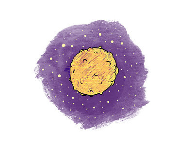 Some kind of a moon doodle drawing ideas illustration illustrator sketch