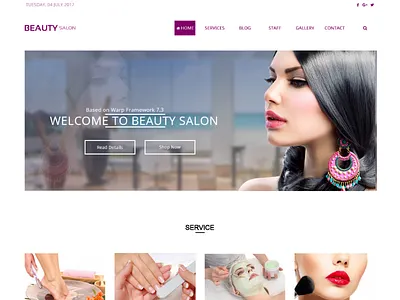 Beauty slon beautyparlour graphicsdesign slaon webgraphics website