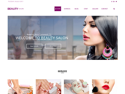 Beauty slon beautyparlour graphicsdesign slaon webgraphics website