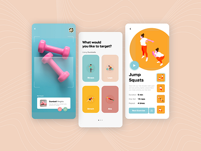 AR Fitness App app ar dailyui design fitness scanner ui