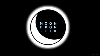 Moon Frontier design gimp glow moon text