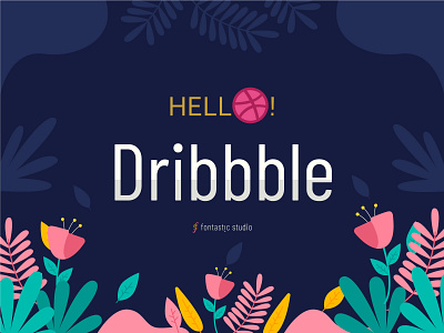 Dribbble Post animation branding design illustration illustrator logo minimal typography ui