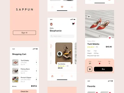 Sappun Concept Design 👠 app app design design ecommerce ecommerce app ecommerce design flat mobile mobile app product sappun shoes shoes app shopping shopping app store ui ui ux ui design ux
