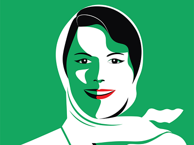Haifa Portrait illustration design