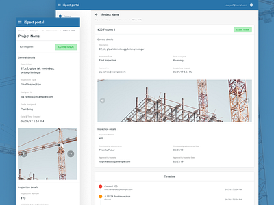 Open issues page - responsive web app dashboard dashboard design design issue issue tracker management material design material ui profile page task timeline typography ui ui design ux vector vuejs web website design